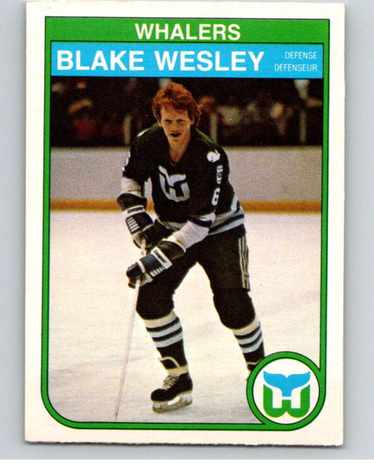 1982-83 O-Pee-Chee #133 Blake Wesley  RC Rookie Hartford Whalers  V57915 Image 1