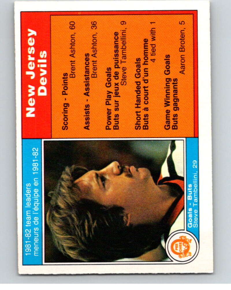 1982-83 O-Pee-Chee #134 Steve Tambellini TL New Jersey Devils V57923 Image 1