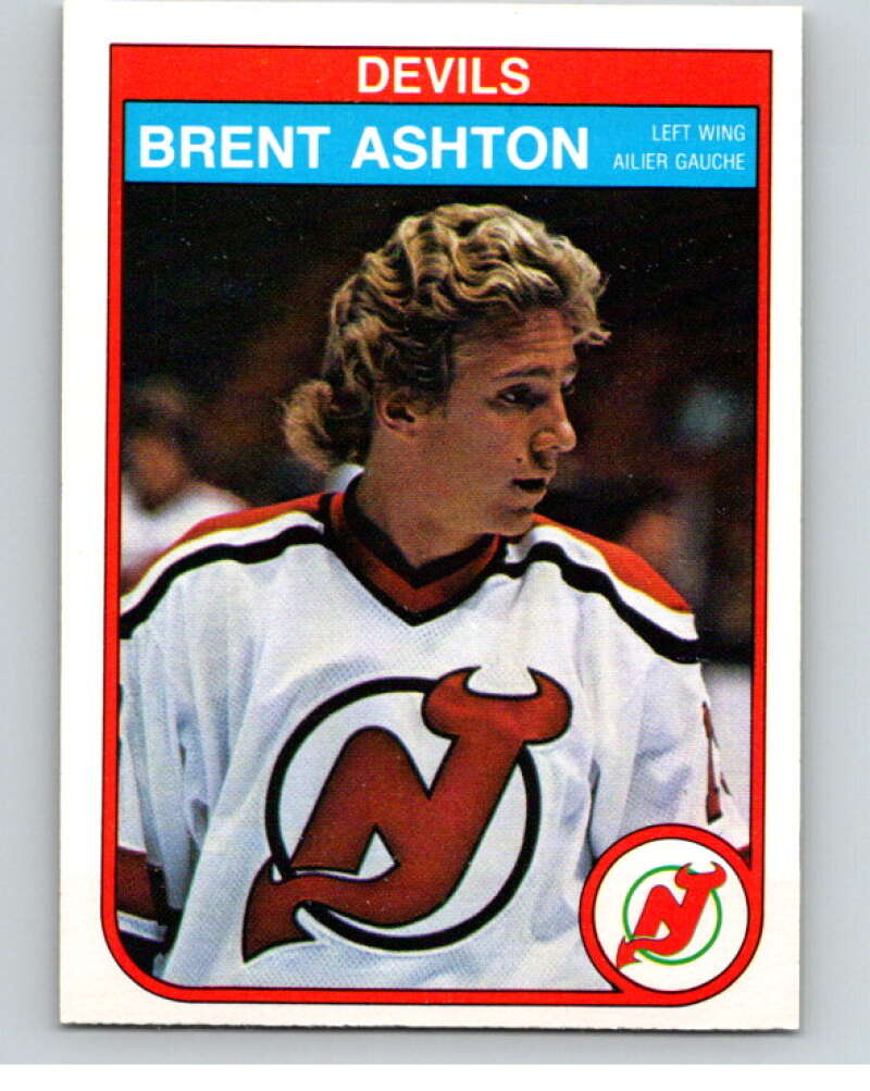 1982-83 O-Pee-Chee #135 Brent Ashton RC Rookie New Jersey Devils V57927 Image 1