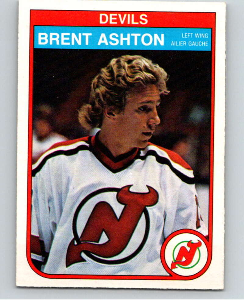 1982-83 O-Pee-Chee #135 Brent Ashton RC Rookie New Jersey Devils V57928 Image 1