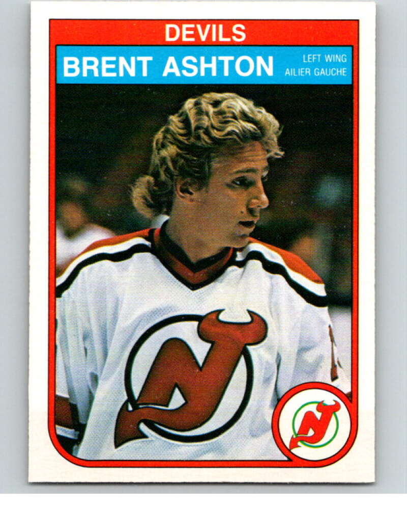 1982-83 O-Pee-Chee #135 Brent Ashton RC Rookie New Jersey Devils V57929 Image 1