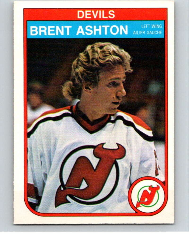 1982-83 O-Pee-Chee #135 Brent Ashton RC Rookie New Jersey Devils V57931 Image 1