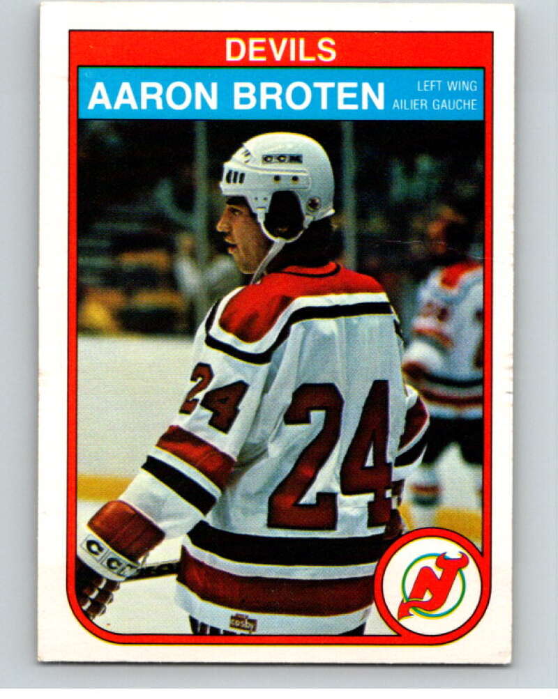 1982-83 O-Pee-Chee #136 Aaron Broten RC Rookie New Jersey Devils V57936 Image 1