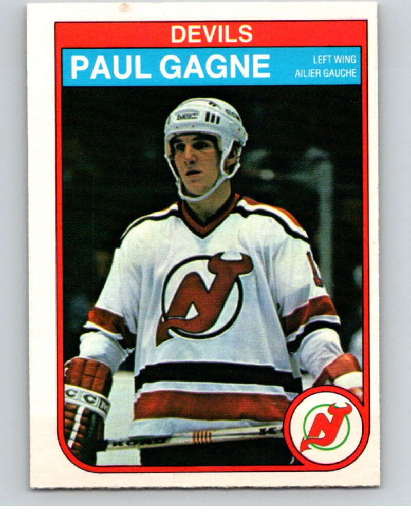 1982-83 O-Pee-Chee #139 Paul Gagne New Jersey Devils V57959 Image 1