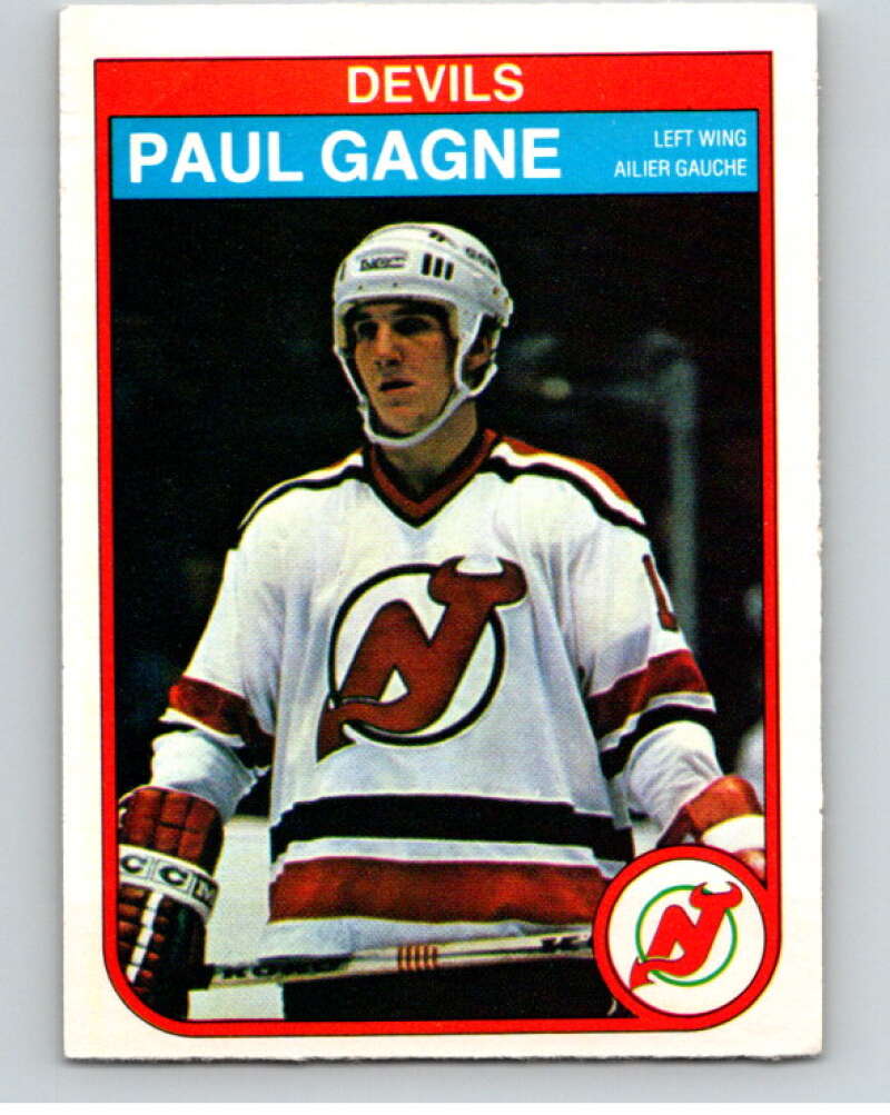 1982-83 O-Pee-Chee #139 Paul Gagne New Jersey Devils V57960 Image 1