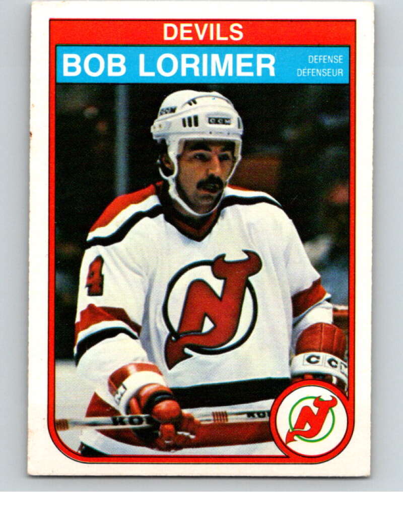 1982-83 O-Pee-Chee #142 Bob Lorimer New Jersey Devils V57976 Image 1