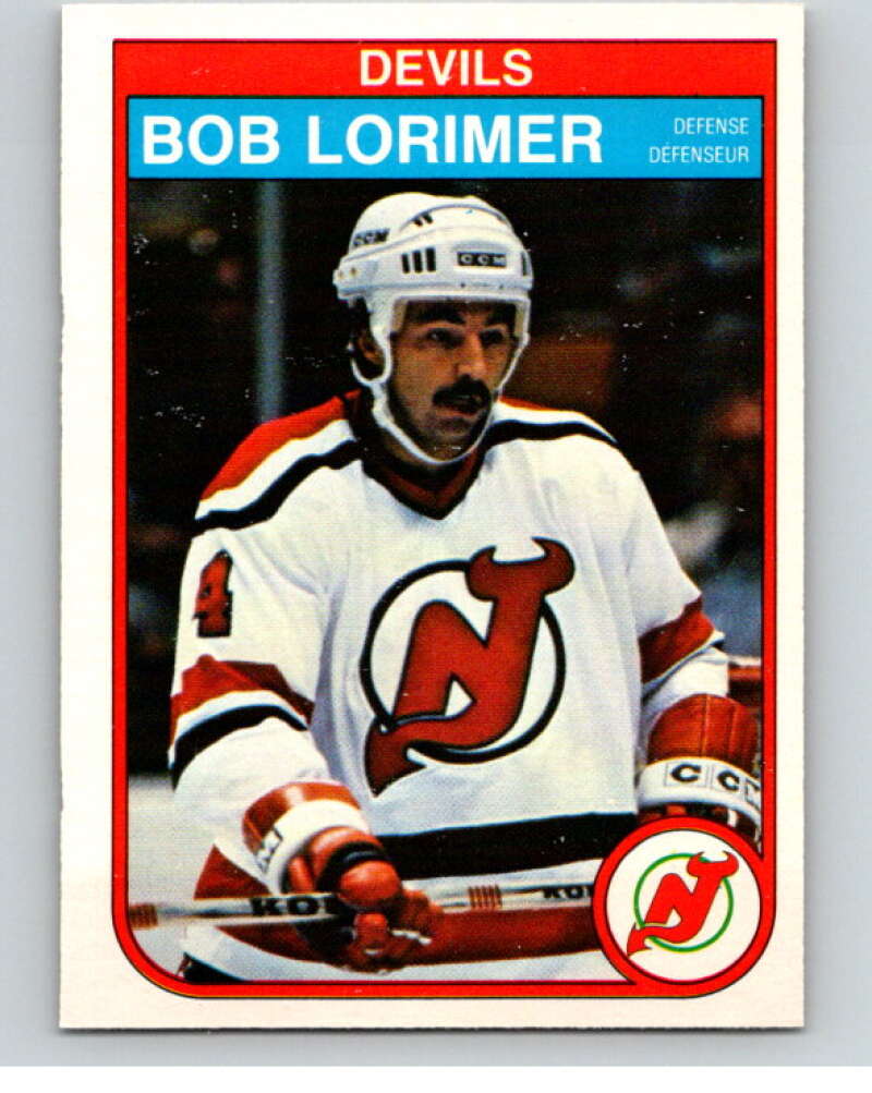 1982-83 O-Pee-Chee #142 Bob Lorimer New Jersey Devils V57977 Image 1