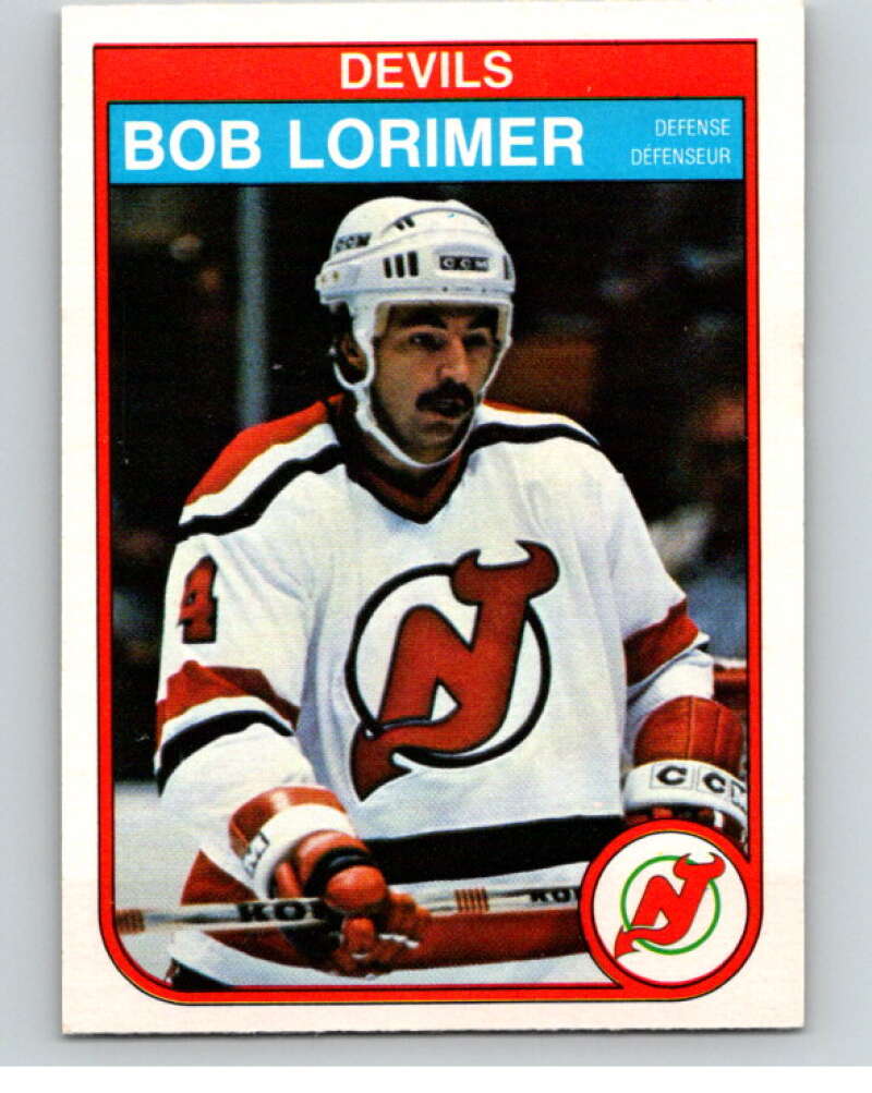 1982-83 O-Pee-Chee #142 Bob Lorimer New Jersey Devils V58083 Image 1