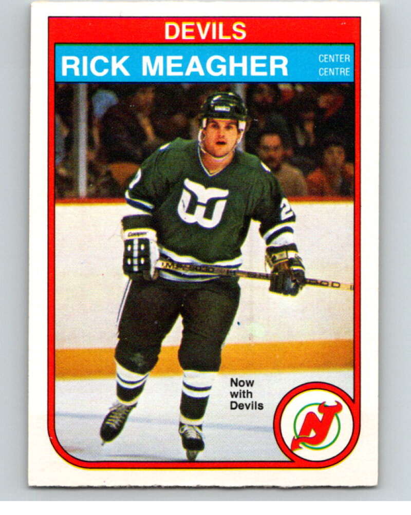 1982-83 O-Pee-Chee #144 Rick Meagher RC Rookie New Jersey Devils V58095 Image 1