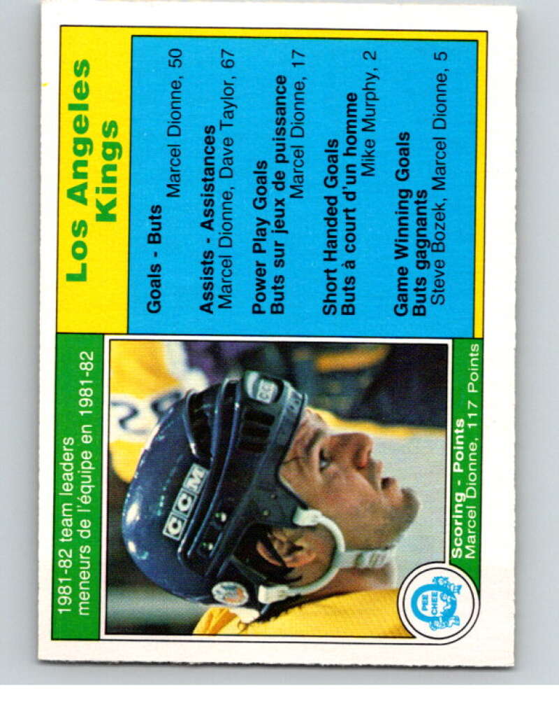 1982-83 O-Pee-Chee #149 Marcel Dionne TL Los Angeles Kings V58124 Image 1