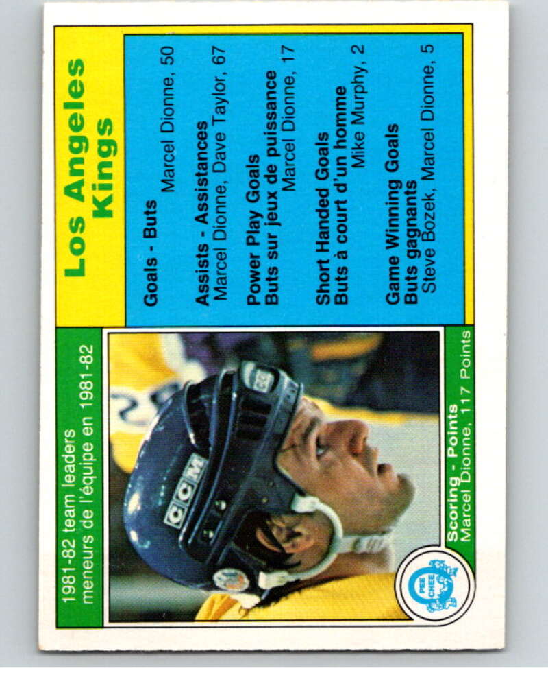 1982-83 O-Pee-Chee #149 Marcel Dionne TL Los Angeles Kings V58125 Image 1
