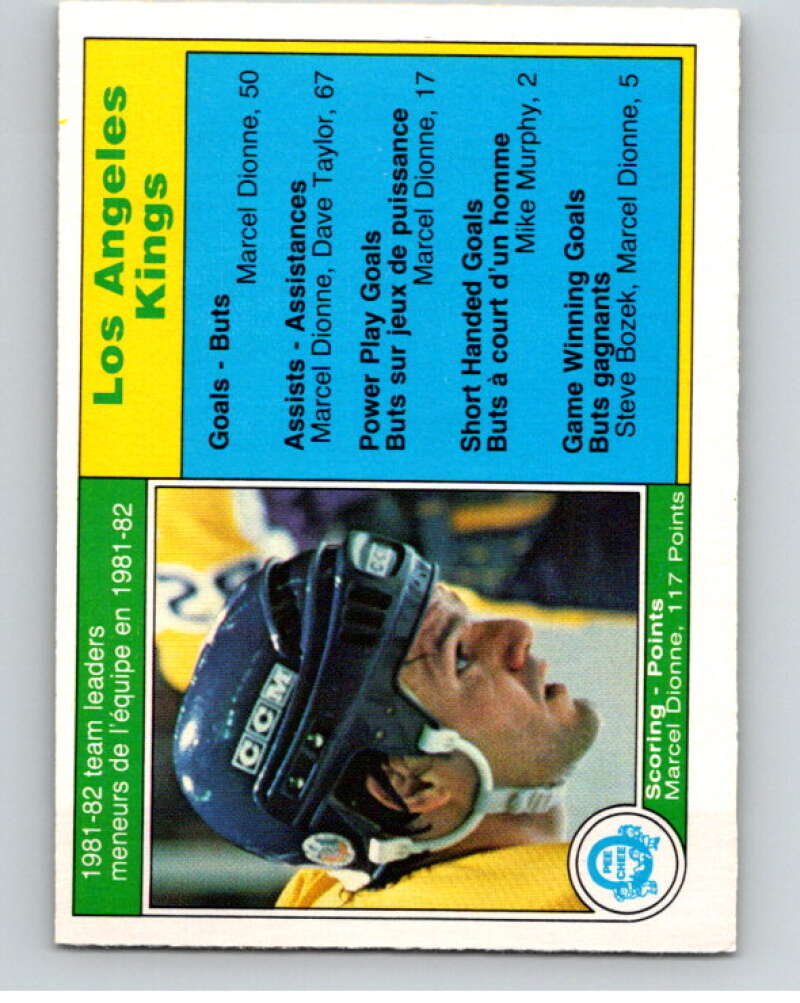 1982-83 O-Pee-Chee #149 Marcel Dionne TL Los Angeles Kings V58127 Image 1