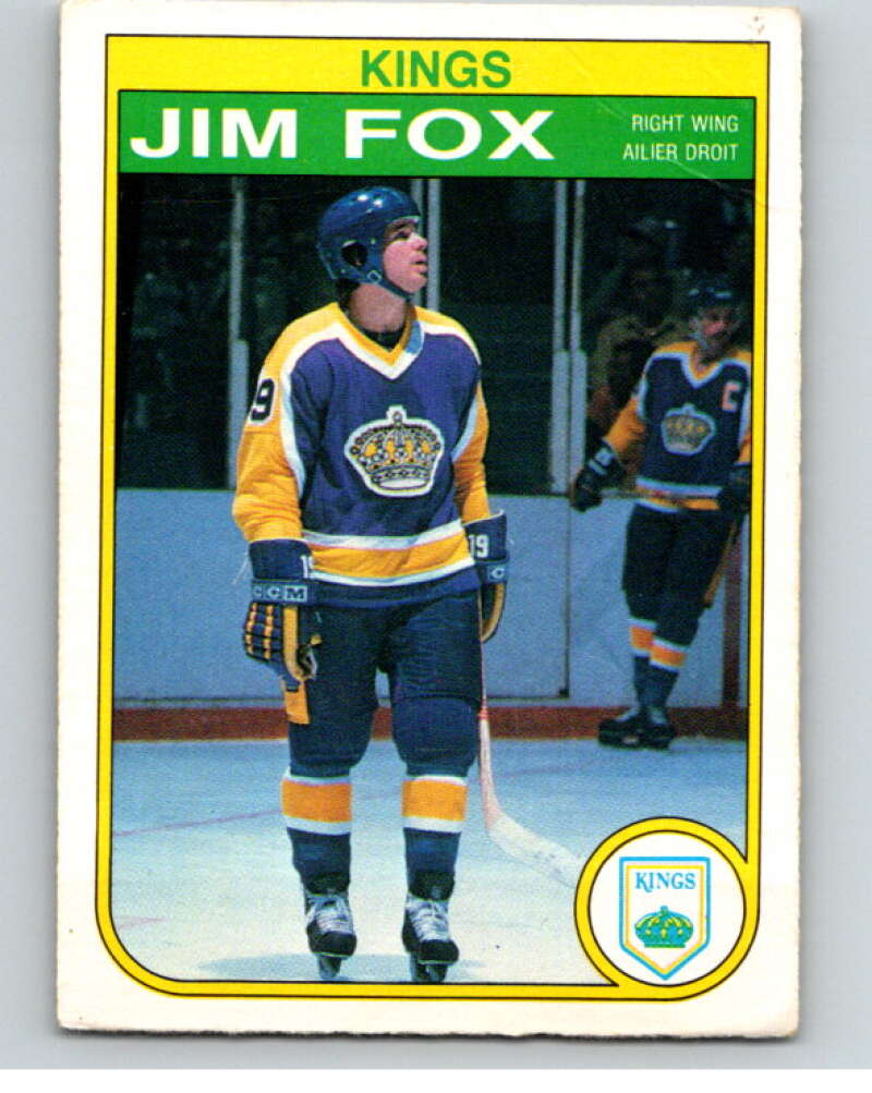 1982-83 O-Pee-Chee #154 Jim Fox Los Angeles Kings V58179 Image 1