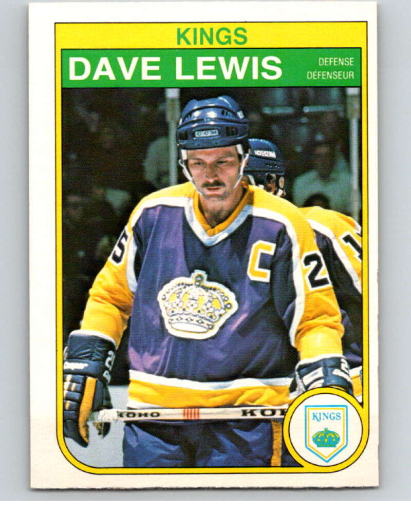 1982-83 O-Pee-Chee #157 Dave Lewis Los Angeles Kings V58196 Image 1