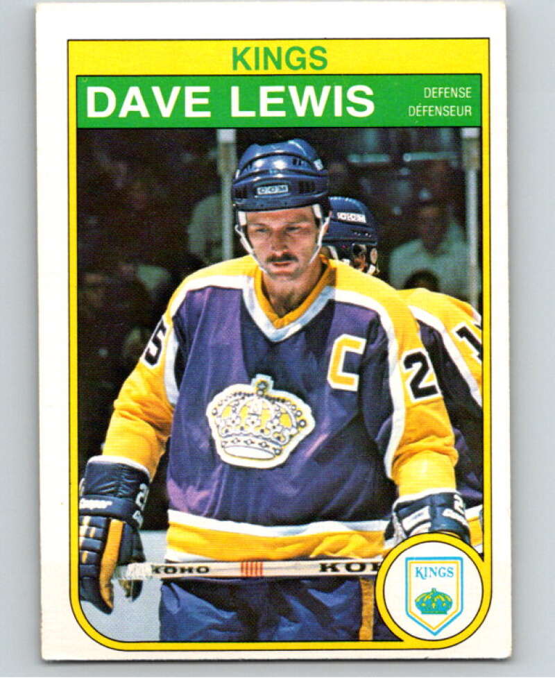 1982-83 O-Pee-Chee #157 Dave Lewis Los Angeles Kings V58197 Image 1