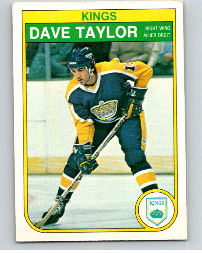 1982-83 O-Pee-Chee #161 Dave Taylor RC Rookie Los Angeles Kings V58220 Image 1