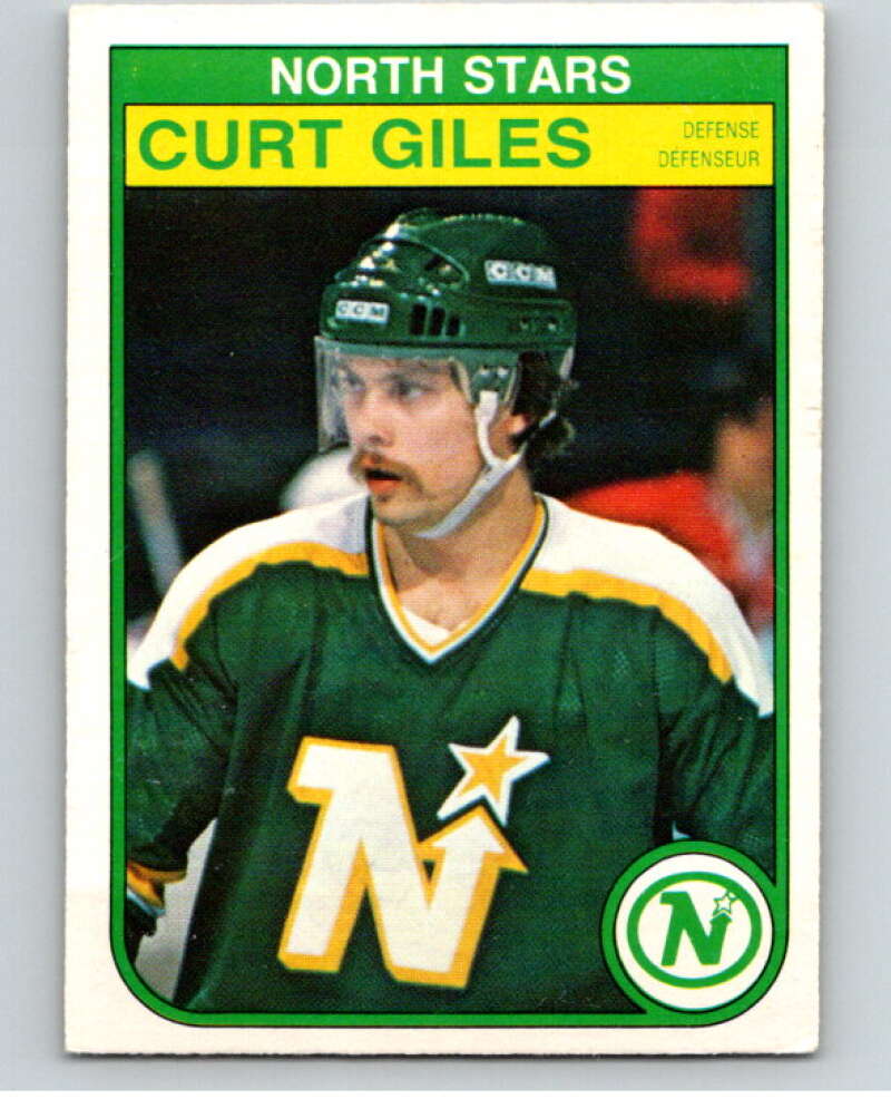 1982-83 O-Pee-Chee #166 Curt Giles RC Rookie Minnesota North Stars V58254 Image 1