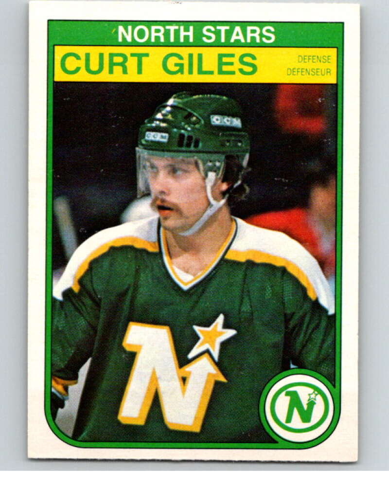 1982-83 O-Pee-Chee #166 Curt Giles RC Rookie Minnesota North Stars V58258 Image 1