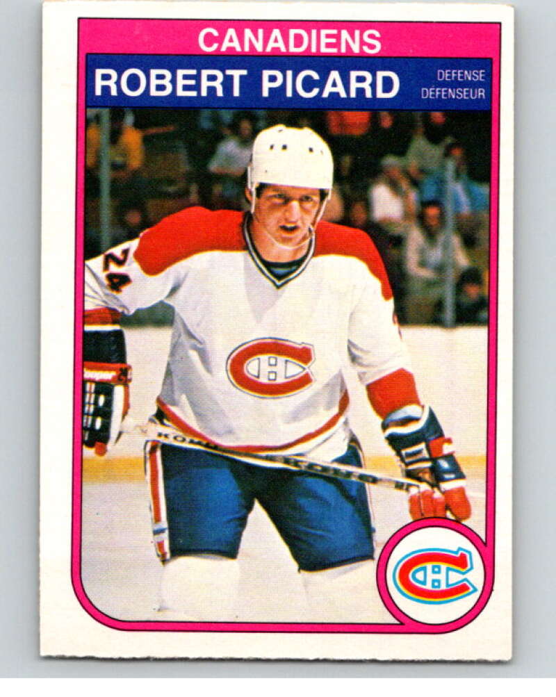 1982-83 O-Pee-Chee #190 Robert Picard Montreal Canadiens V58417 Image 1