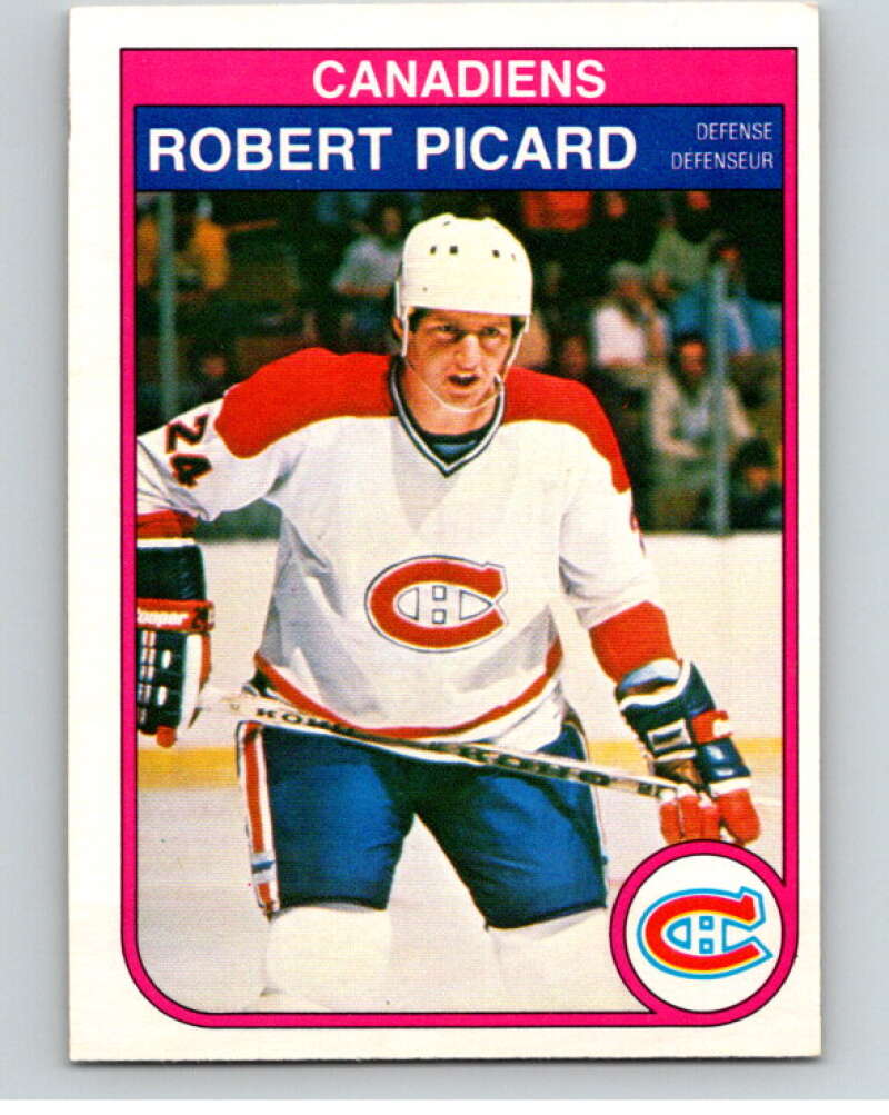 1982-83 O-Pee-Chee #190 Robert Picard Montreal Canadiens V58420 Image 1