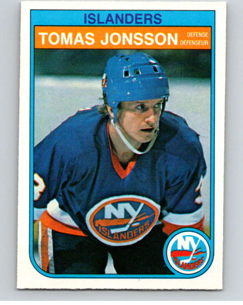 1982-83 O-Pee-Chee #202 Tomas Jonsson RC Rookie New York Islanders V58496 Image 1