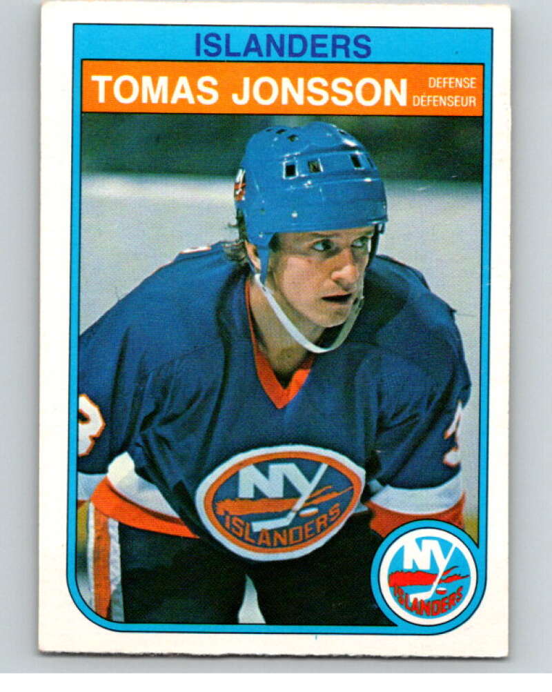 1982-83 O-Pee-Chee #202 Tomas Jonsson RC Rookie New York Islanders V58501 Image 1