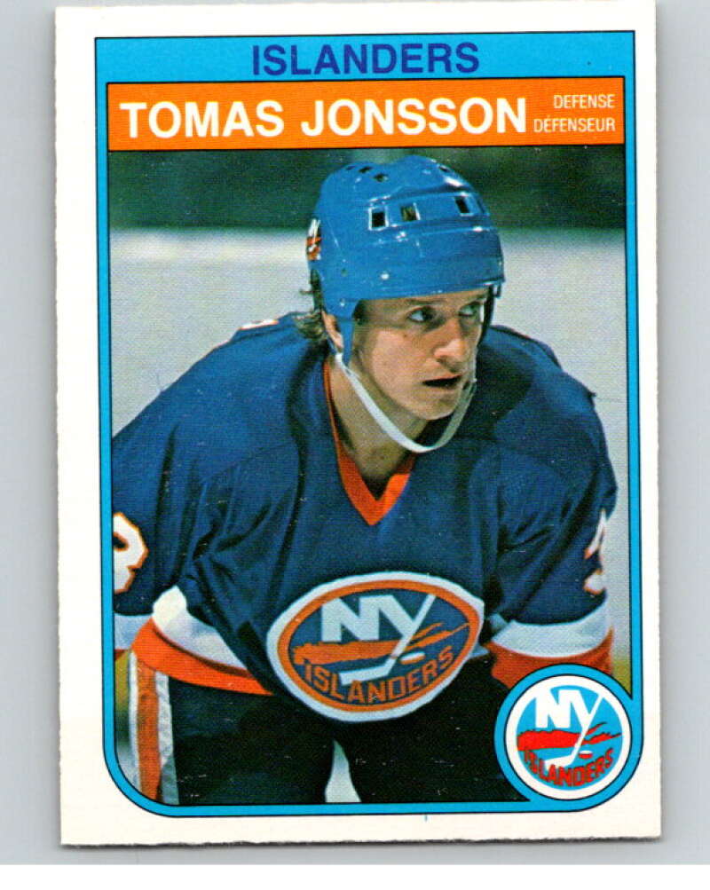 1982-83 O-Pee-Chee #202 Tomas Jonsson RC Rookie New York Islanders V58502 Image 1