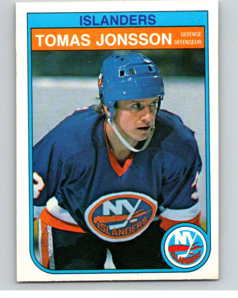 1982-83 O-Pee-Chee #202 Tomas Jonsson RC Rookie New York Islanders V58505 Image 1