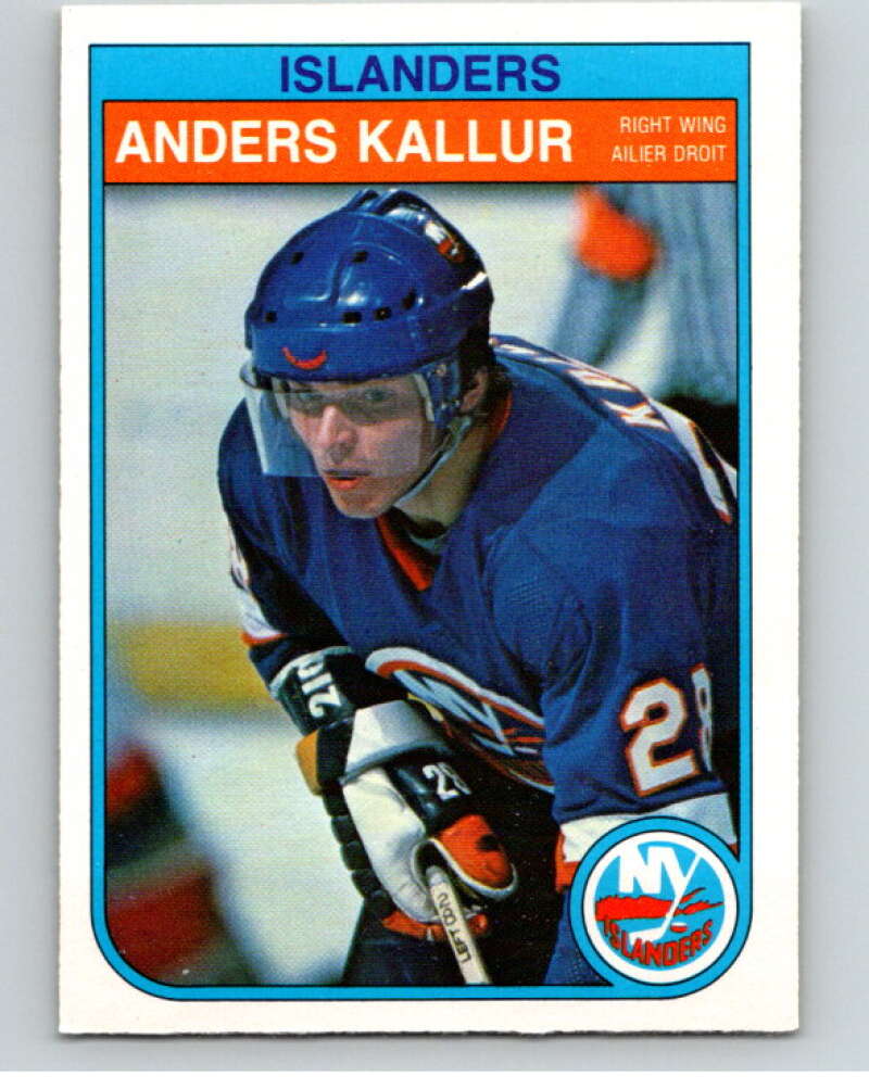 1982-83 O-Pee-Chee #203 Anders Kallur New York Islanders V58515 Image 1