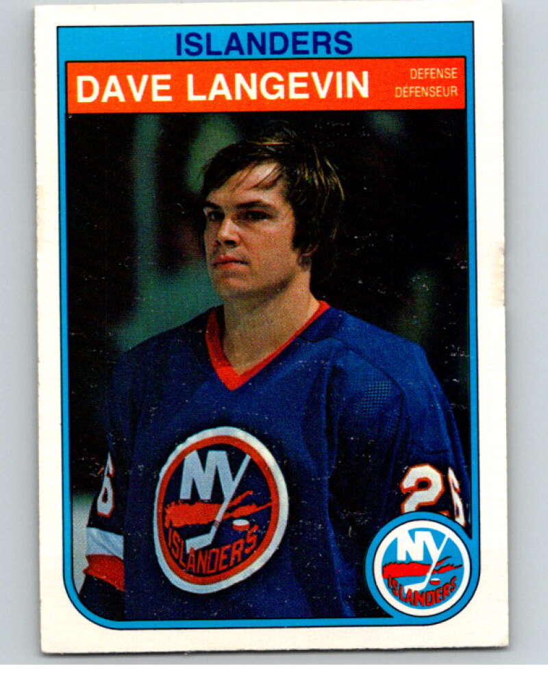 1982-83 O-Pee-Chee #204 Dave Langevin New York Islanders V58519 Image 1