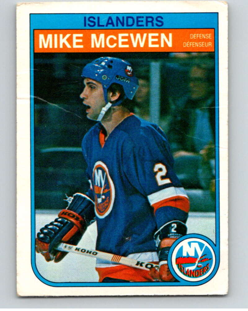 1982-83 O-Pee-Chee #207 Mike McEwen New York Islanders V58540 Image 1
