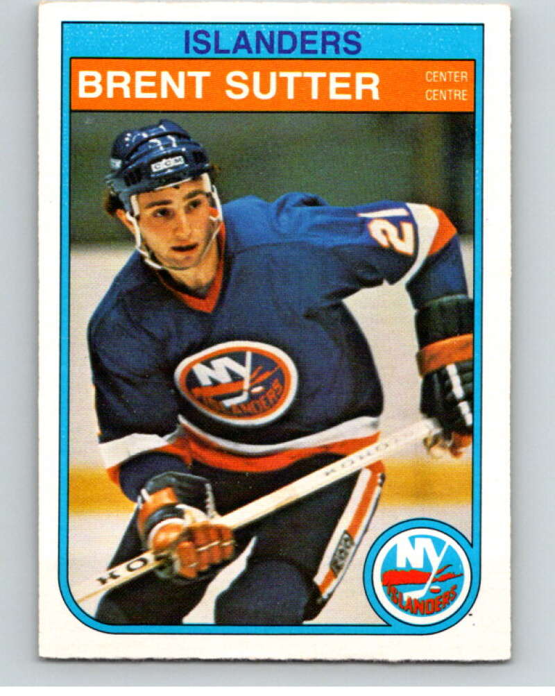 1982-83 O-Pee-Chee #216 Brent Sutter RC Rookie New York Islanders V58616 Image 1