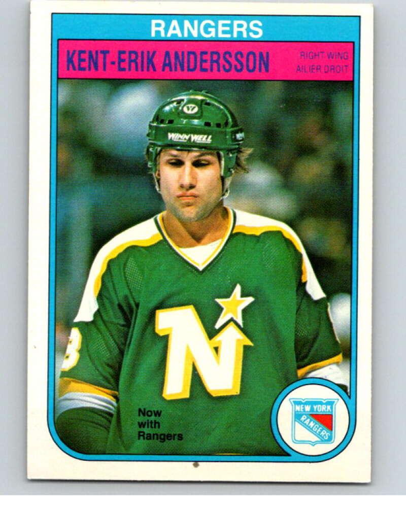 1982-83 O-Pee-Chee #218 Kent-Erik Andersson New York Rangers V58629 Image 1