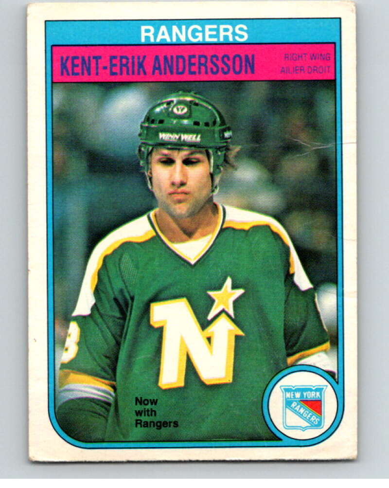 1982-83 O-Pee-Chee #218 Kent-Erik Andersson New York Rangers V58634 Image 1