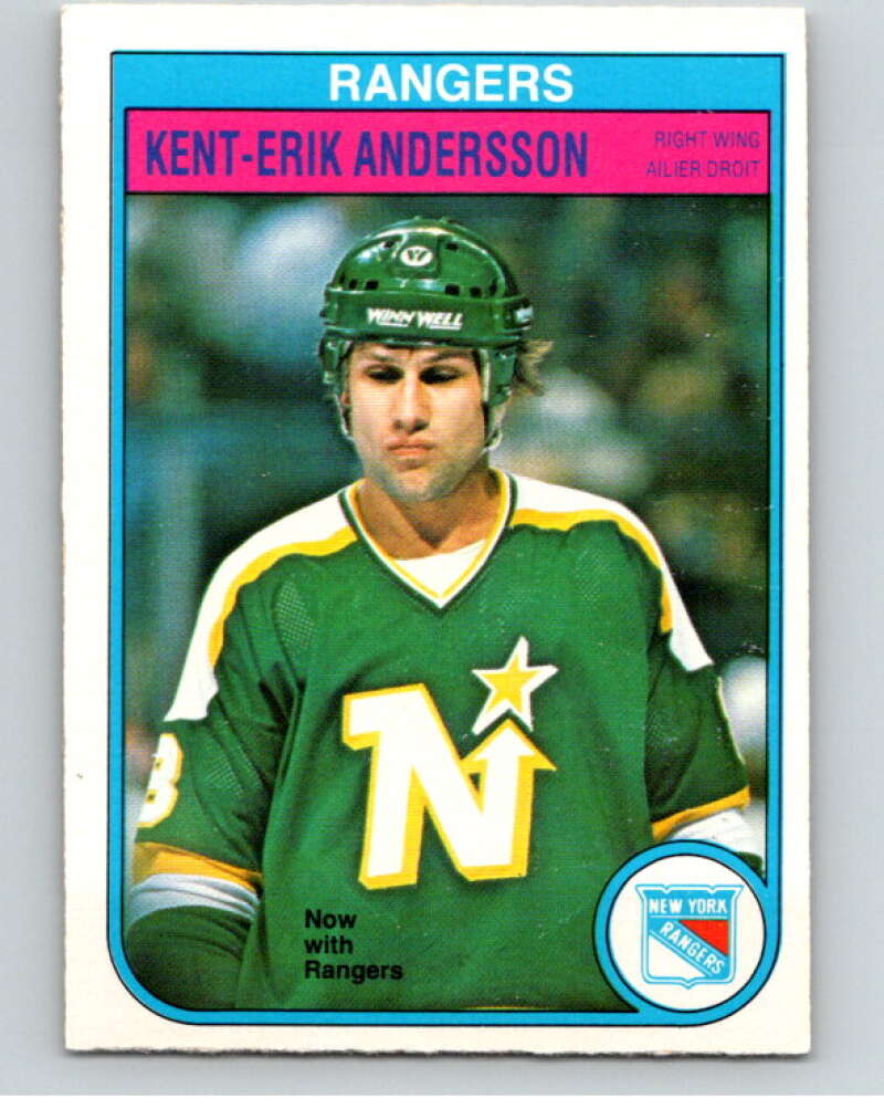 1982-83 O-Pee-Chee #218 Kent-Erik Andersson New York Rangers V58635 Image 1