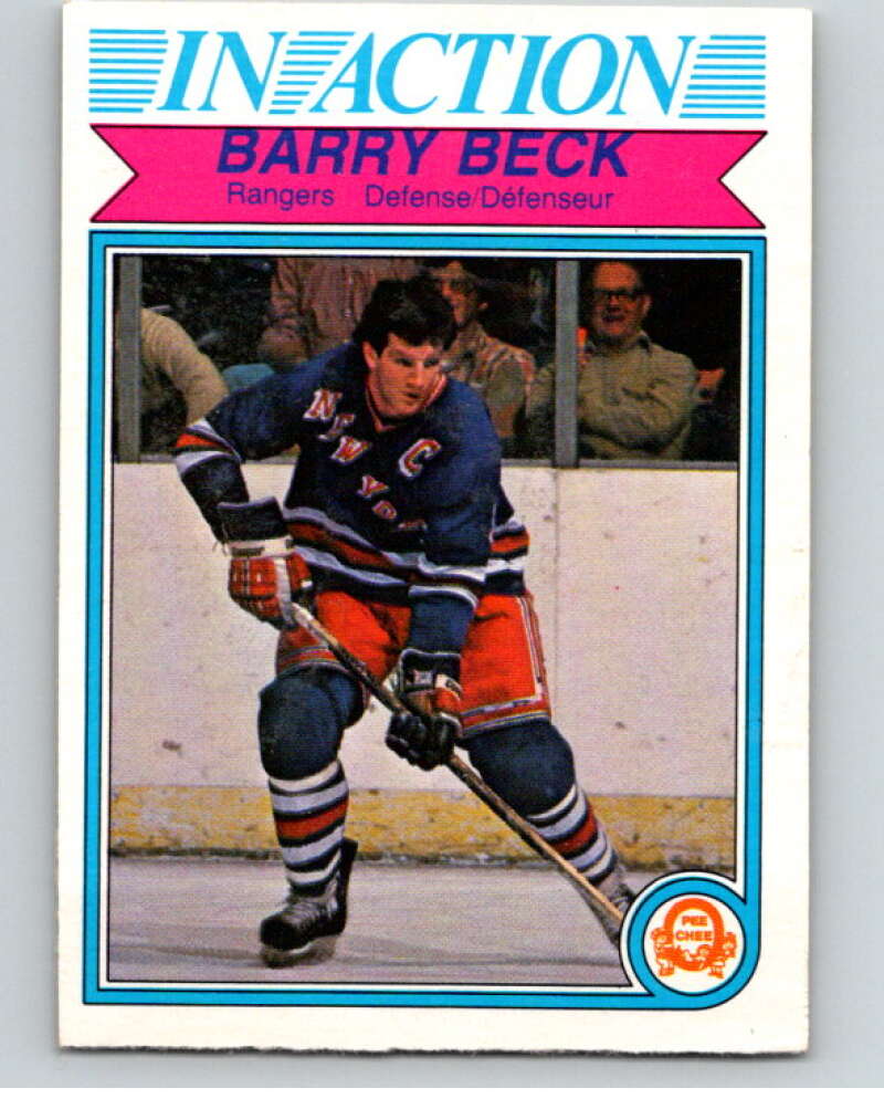 1982-83 O-Pee-Chee #220 Barry Beck IA New York Rangers V58640 Image 1