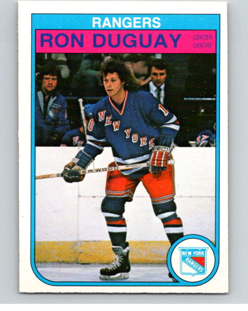1982-83 O-Pee-Chee #221 Ron Duguay RC Rookie New York Rangers V58649 Image 1
