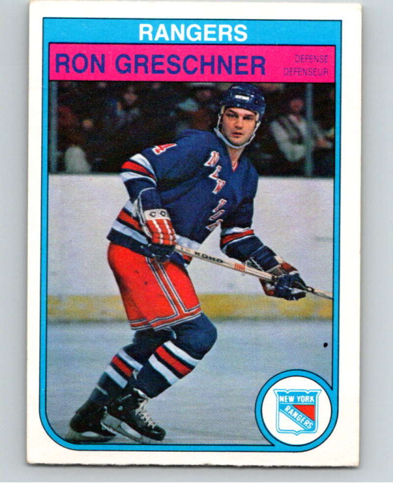 1982-83 O-Pee-Chee #224 Ron Greschner New York Rangers V58664 Image 1