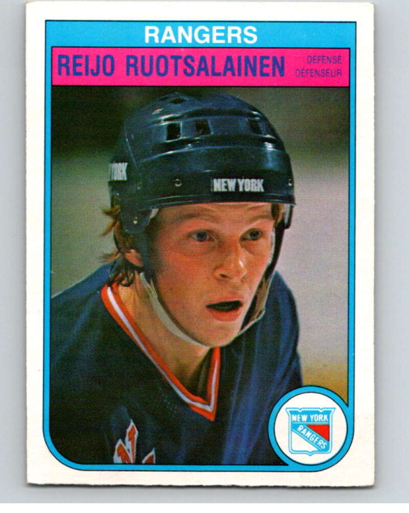 1982-83 O-Pee-Chee #233 Reijo Ruotsalainen RC Rookie New York Rangers V58714 Image 1