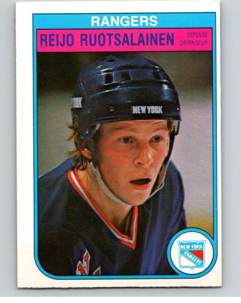 1982-83 O-Pee-Chee #233 Reijo Ruotsalainen RC Rookie New York Rangers V58717 Image 1