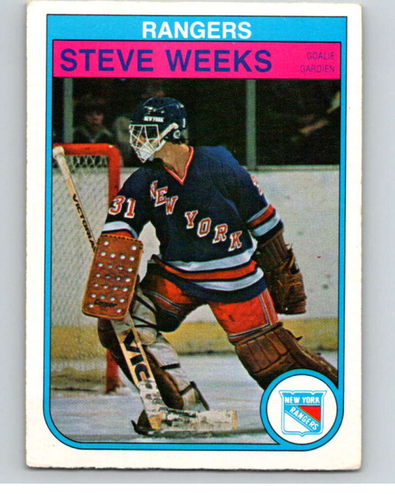 1982-83 O-Pee-Chee #234 Steve Weeks RC Rookie New York Rangers V58723 Image 1