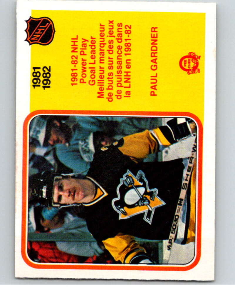 1982-83 O-Pee-Chee #236 Paul Gardner LL Pittsburgh Penguins V58727 Image 1