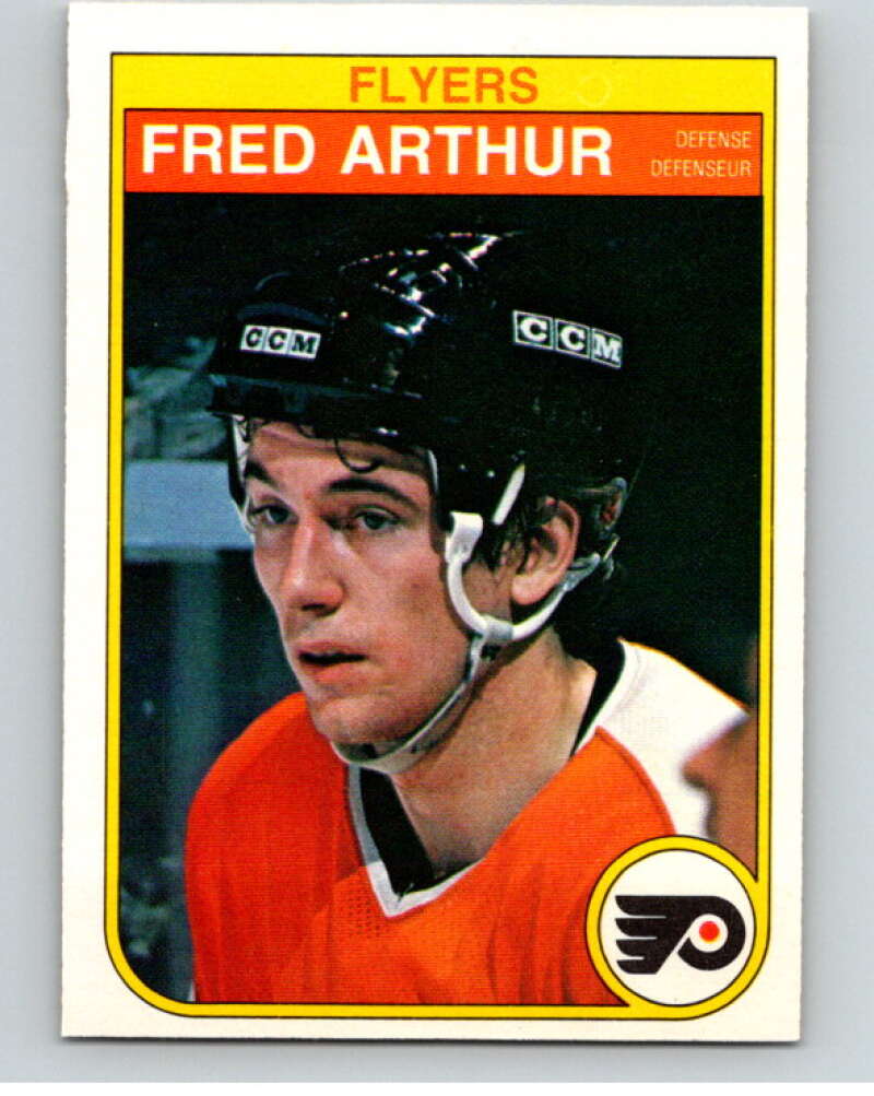 1982-83 O-Pee-Chee #245 Fred Arthur RC Rookie Philadelphia Flyers V58769 Image 1