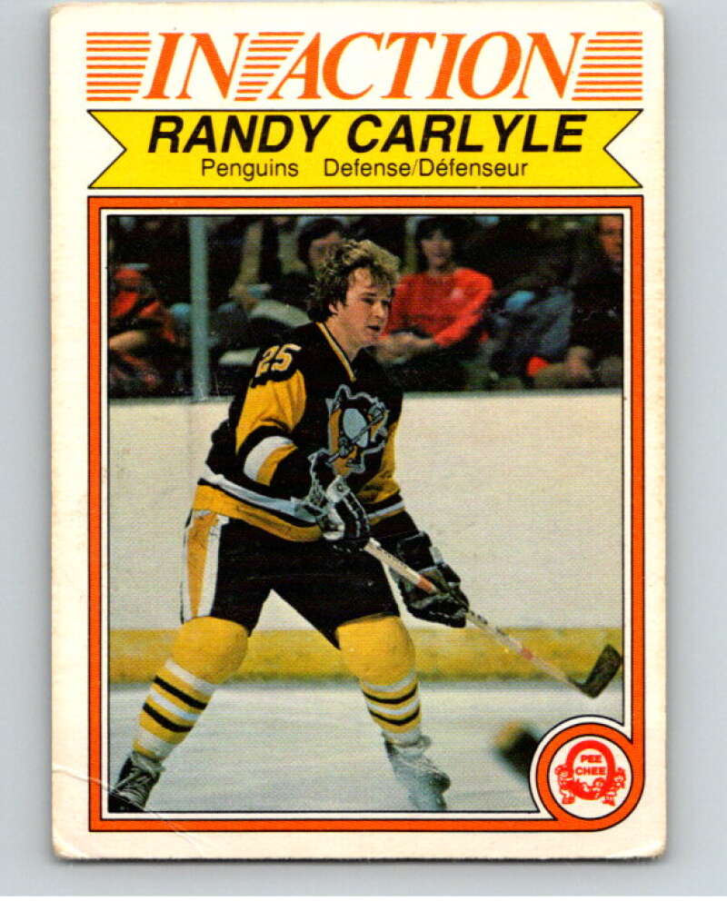 1982-83 O-Pee-Chee #266 Randy Carlyle IA Pittsburgh Penguins V58920 Image 1