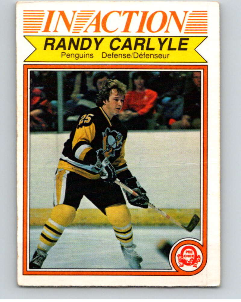 1982-83 O-Pee-Chee #266 Randy Carlyle IA Pittsburgh Penguins V58923 Image 1
