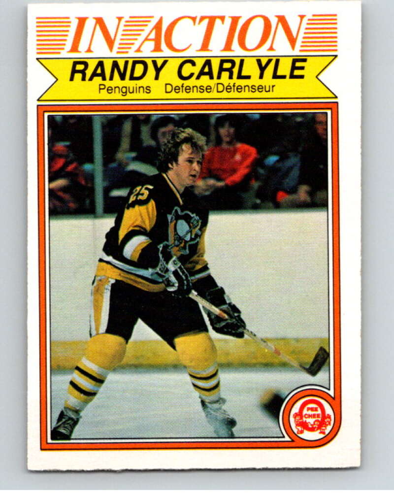 1982-83 O-Pee-Chee #266 Randy Carlyle IA Pittsburgh Penguins V58925 Image 1