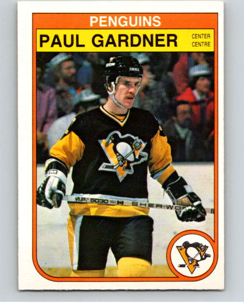 1982-83 O-Pee-Chee #269 Paul Gardner RC Rookie Pittsburgh Penguins V58947 Image 1
