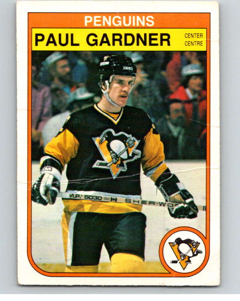 1982-83 O-Pee-Chee #269 Paul Gardner RC Rookie Pittsburgh Penguins V58949 Image 1