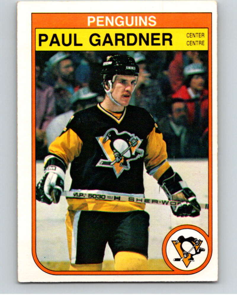 1982-83 O-Pee-Chee #269 Paul Gardner RC Rookie Pittsburgh Penguins V58950 Image 1