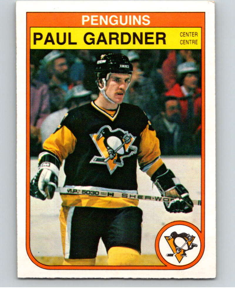 1982-83 O-Pee-Chee #269 Paul Gardner RC Rookie Pittsburgh Penguins V58951 Image 1